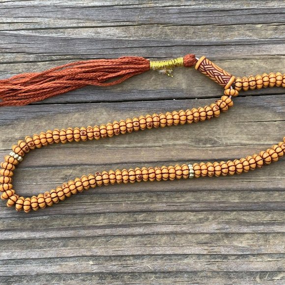 Tasbeeh Prayer Beads Islamic Religious Beads Brown Tan Plastic Tasbeh Lot of 2 - Picture 6 of 11